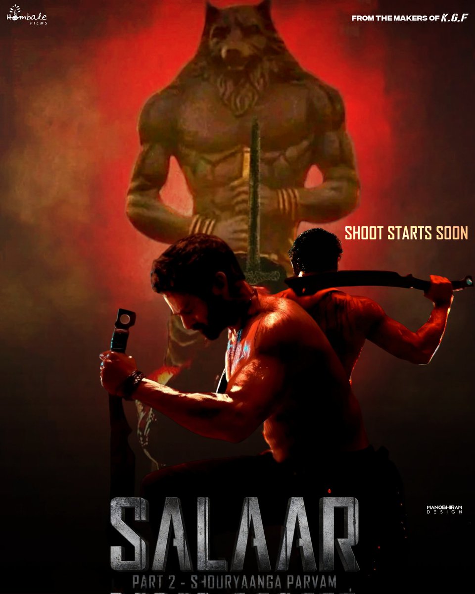 Get ready for the Rebellious announcement🦖
Shoot Starts Soon 🧎

#SalaarShouryangaParvam #Salaar2 #Salaar #Prabhas #PrashanthNeel @SalaarTheSaga