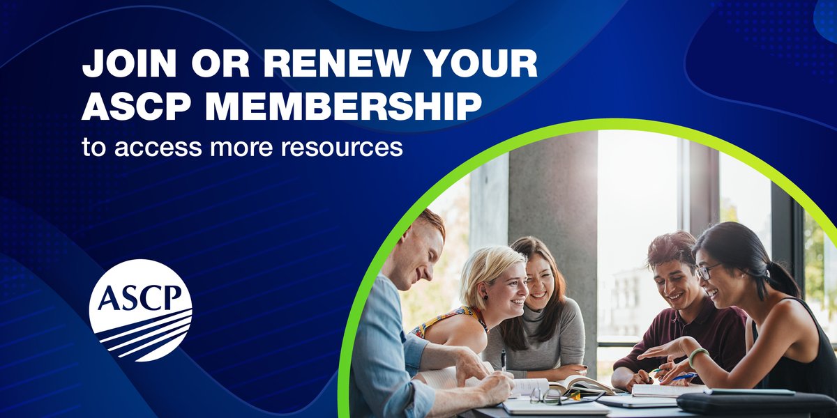 Don’t miss out on the benefits and resources that are designed to take your career to the next level. An ASCP membership opens the door to educational events, networking, career opportunities, a content library covering member-selected topics and more: bit.ly/48UJF6V