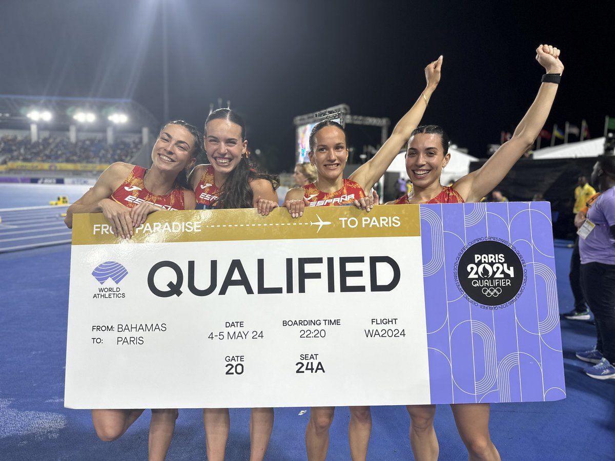 🔙 2023 🥹 How It started 🥉 Europeo sub23 🔝 2024 🤩 How It’s going 🎟️ Billete olímpico para #Paris2024 🆕 Récord de España (vigente de 1991) Recuerden sus nombres ✍🏼 @carmen_avilees, @blancahervas_ y @bertaseguura #EspañaAtletismo #PasiónPorCompetir