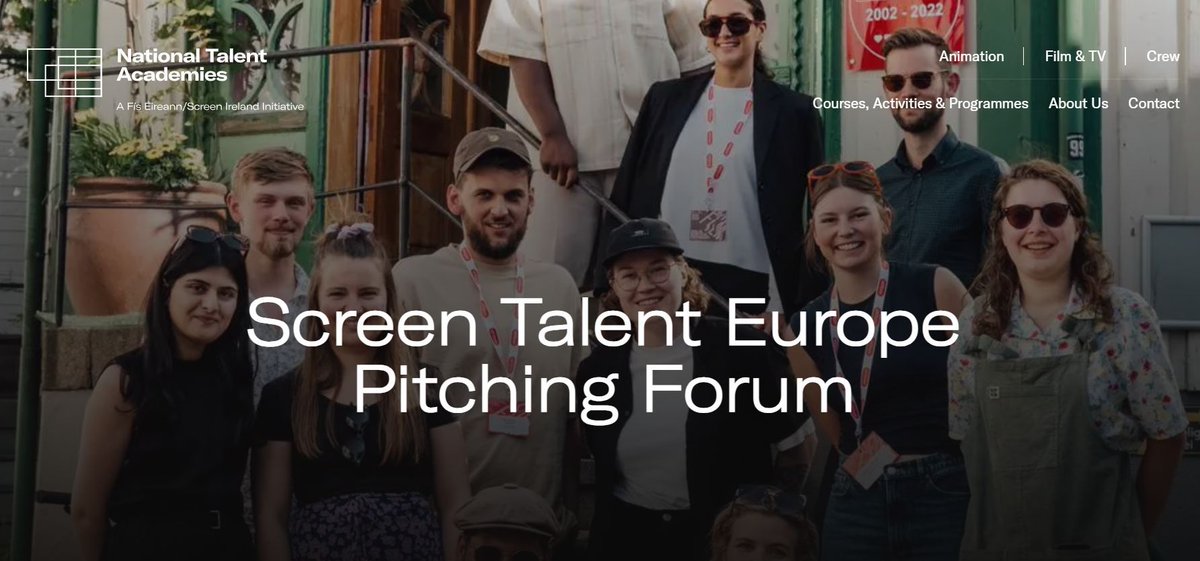 Apply by 10th May for the 9th annual Screen Talent Europe Pitching Forum! In association with Screen Talent Europe, a selection of European filmmakers will be invited to pitch their short film projects during the festival. nationaltalentacademies.ie/courses-activi…