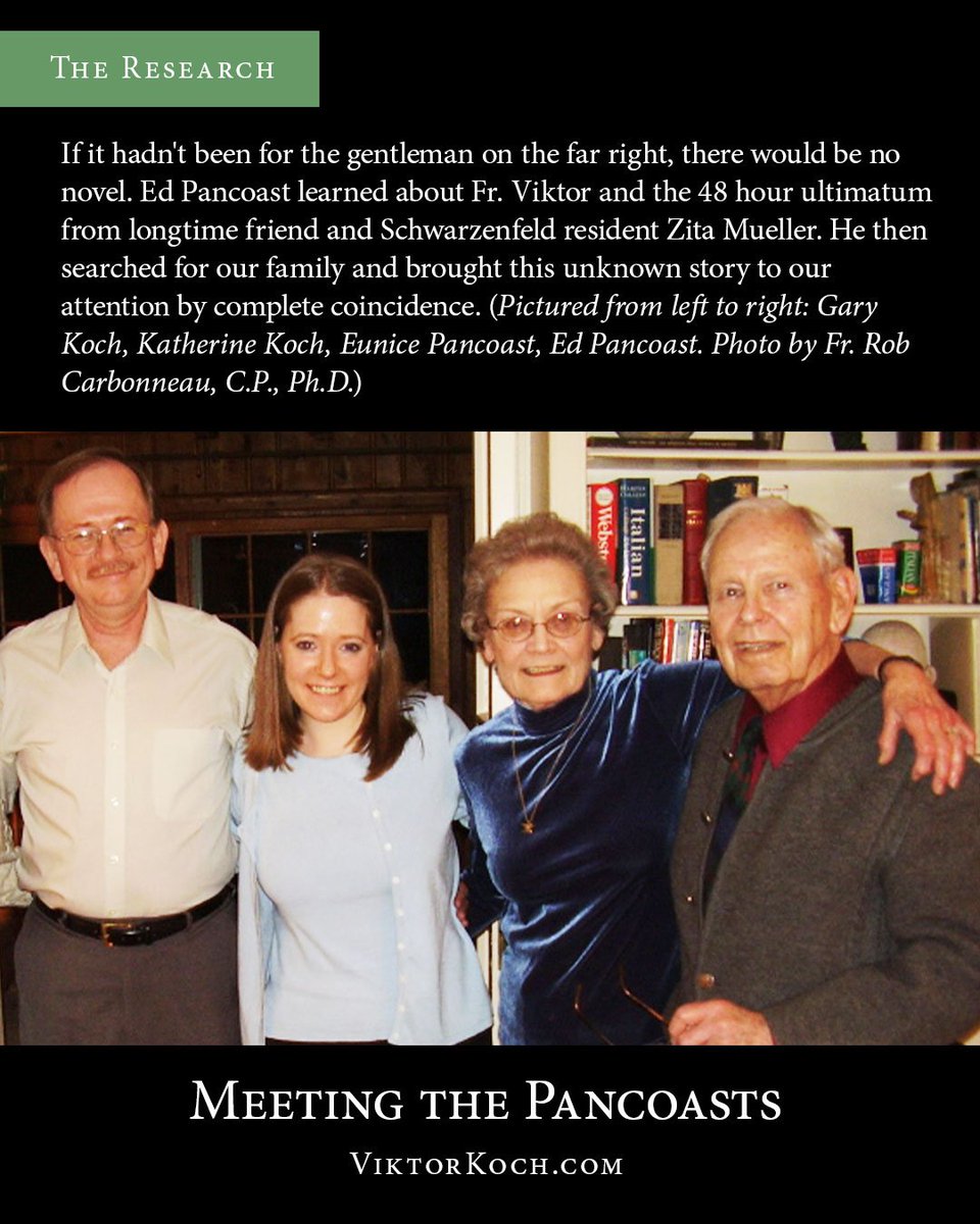 Through a chance encounter, Ed Pancoast discovered the story of Fr. Viktor and the 48-hour ultimatum, thanks to his friend Zita Mueller. His efforts unveiled a hidden chapter of our family's history.
.
#modernwoman #oldsoul #artistwriter #computerscience #katherinekoch