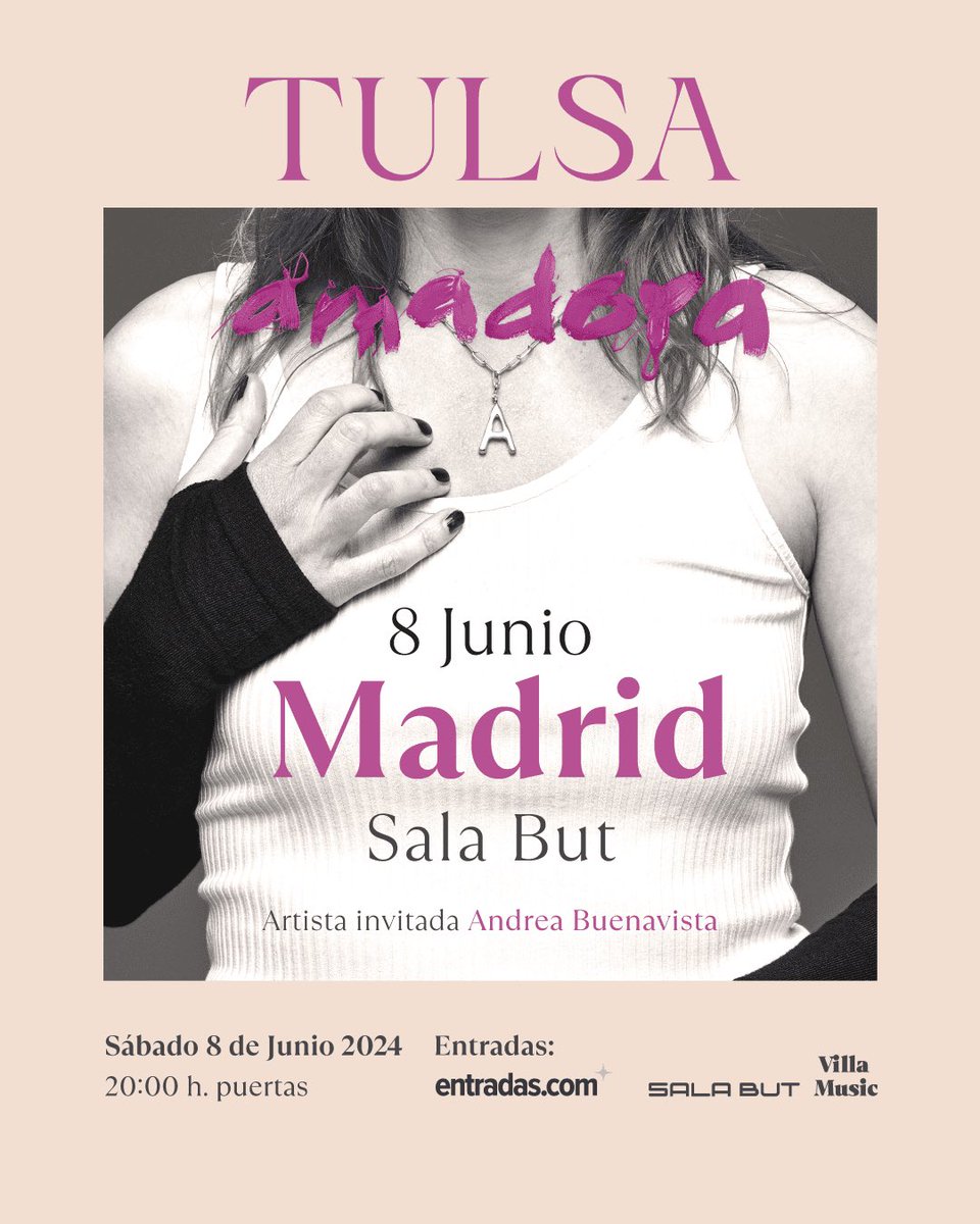 ¿Sabes que ya puedes comprar la entrada de la presentación de Amadora en Madrid? Con artista invitada de lujo: ⚡️Andrea Buenavista⚡️@lupitasisisi Vengaaaaaaaaa