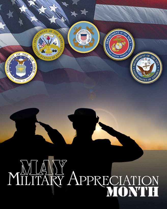 MAY IS MILITARY ❤️🤍💙APPRECIATION MONTH