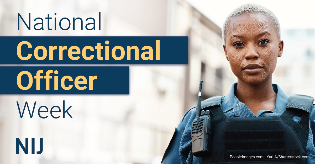 Each year we recognize the tireless work of correctional officers and staff during #CorrectionsWeek. @OJPNIJ continues to support them with science, such as helping figure out ways to reduce officer stress: nij.ojp.gov/topics/article…