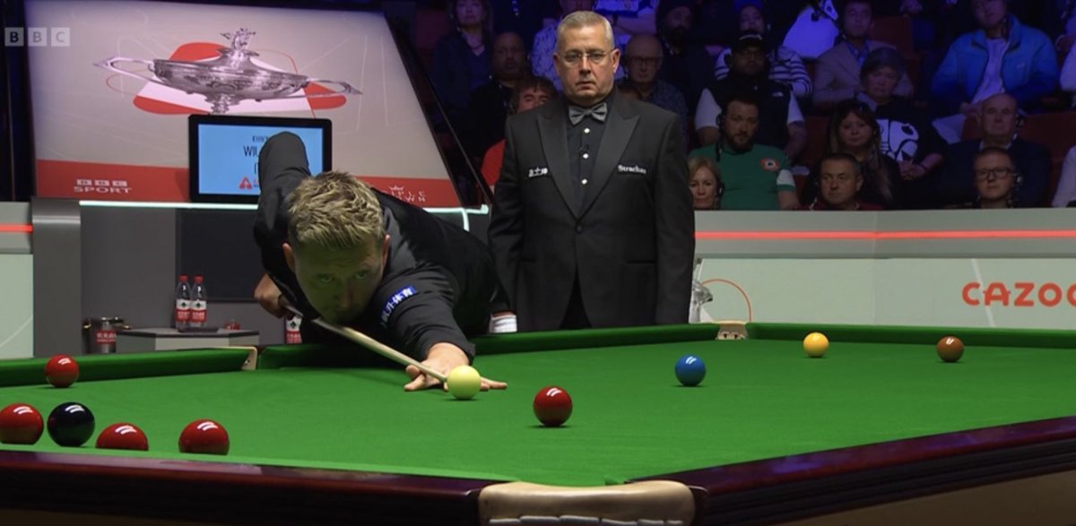 Kyren Wilson 1️⃣4️⃣-1️⃣0️⃣ Jak Jones

That was an important frame for the Warrior.

A lovely clearance of 87 ensures there will be daylight between the players heading into the final session.

📺 Watch live! ➡️ bit.ly/WSC24Stream

#CazooWorldChampionship