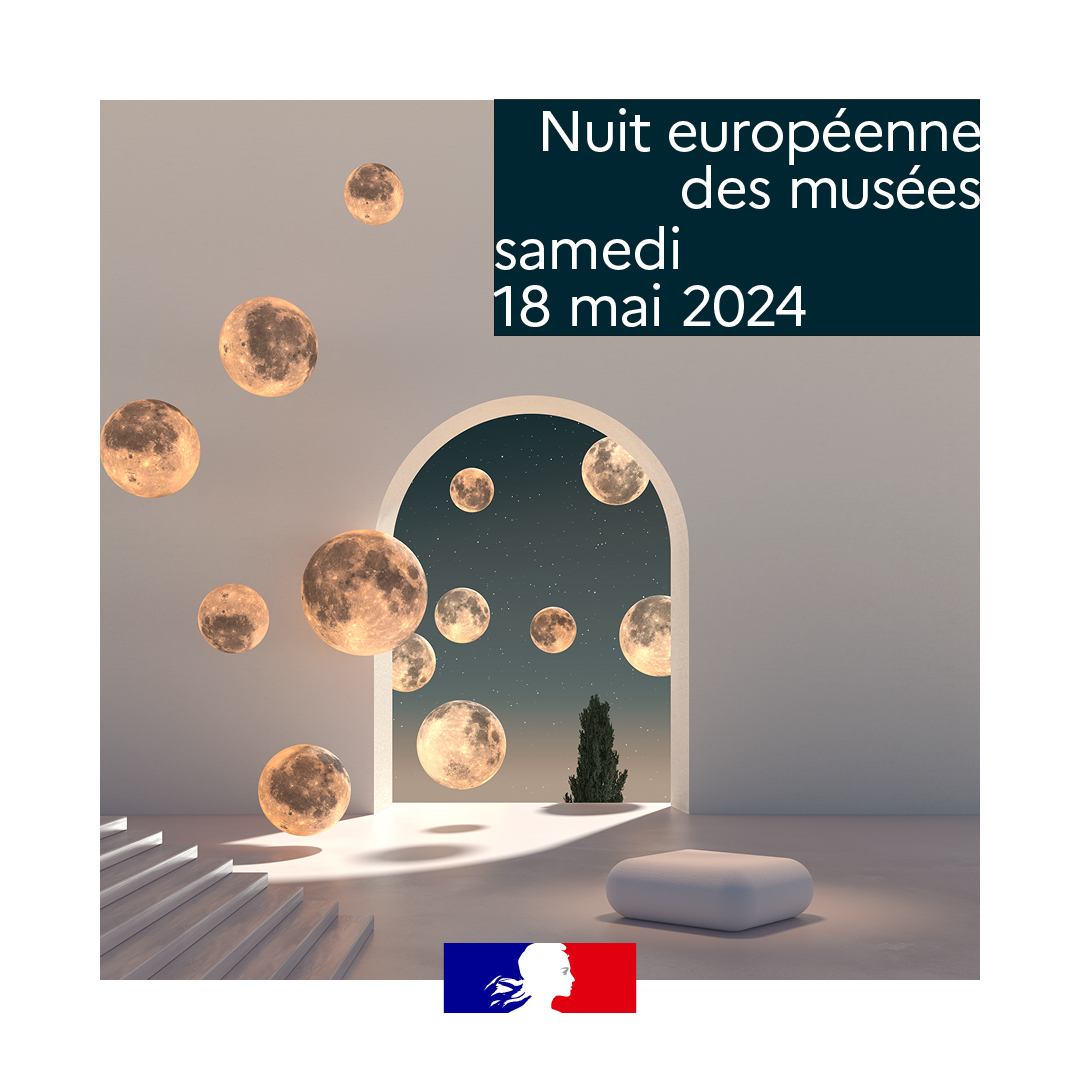 #Nuitdesmusees A vos agendas ! 📅 La 20èmeédition de la nuit européenne des musées organisée par le ministère de la Culture aura lieu le samedi 18 mai 2024. 👉 Découvrez le programme : nuitdesmusees.culture.gouv.fr/programme#/sea… @NuitdesMusees