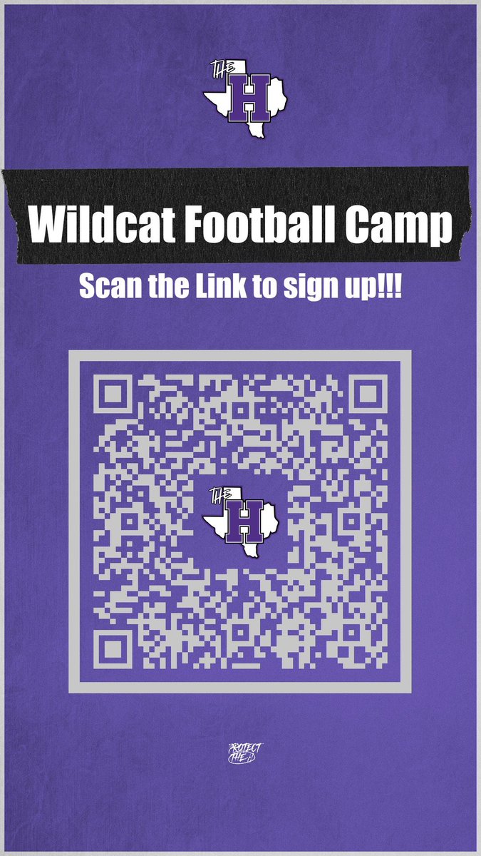 @FootballHumble camp is 2 weeks away May 21-22!!! Get those kids signed up!!! Follow the link below or scan the QR code to get signed up!!! If having trouble with payment email me rmurphy@humbleisd.net @HumbleISD @HumbleISD_HHS #ProtectTheH humbleisd.hometownticketing.com/embed/event/24…