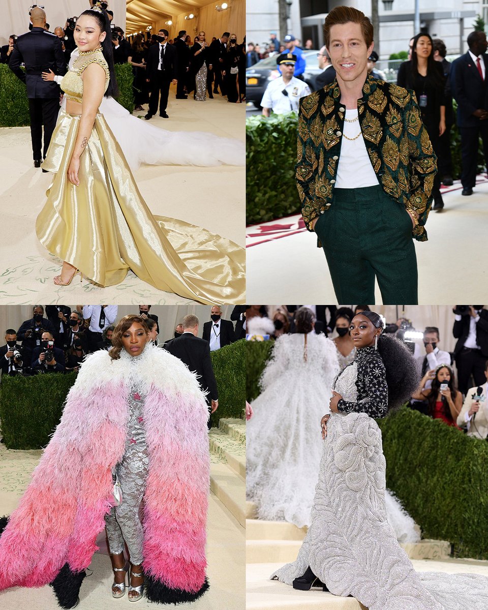 Looking back to when these Olympians served these show-stopping looks at the #MetGala. ✨