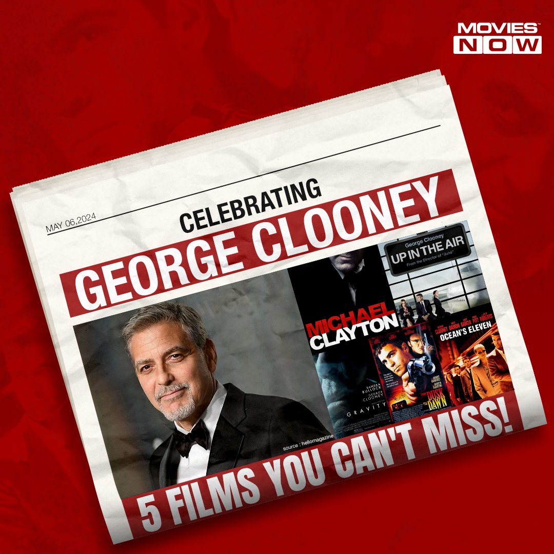 moviesnowtv's tweet photo. 5 classics that never go out of style, just like the man himself. Happy Birthday, George Clooney! 🎂🎉

Credits - @IndianTV

#GeorgeClooney #TheLegendBirthday #Celebrations #TopFilms #FinestCollections #TopMovies #SpecialMovies #MoviesNow #Movies #Hollywood https://t.co/zfW8E7NwDO