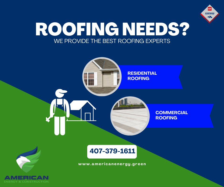 Roofing worries? Leave them to us! Explore reliable solutions with American Energy and Construction! 🏠🔨

#RoofingExperts
#QualityService
#RoofRepairs