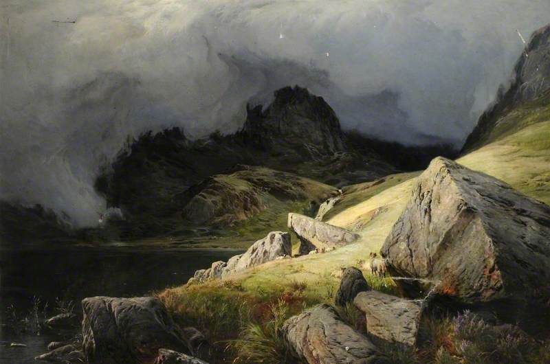 Good Day!
Coniston Lake, Cumbria by Sidney Richard Percy 1875  
Oil on Canvas  
(Museums Sheffield)