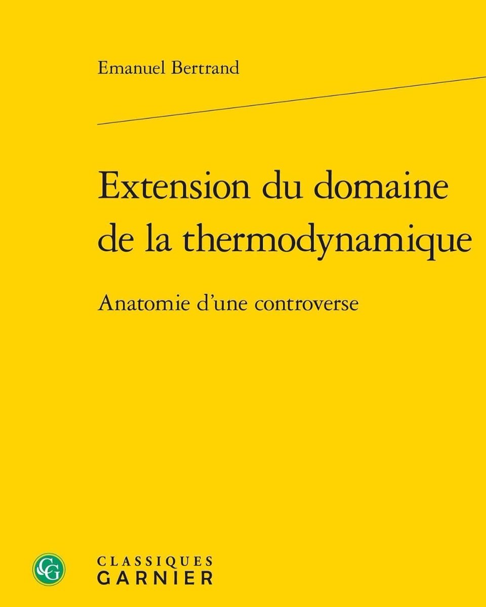 #DébatsDuCAK 📕🔬Pour la séance 3⃣ des Débats du @CAK_UMR le 15 mai, l'historien des sciences Emmanuel Bertrand @ESPCI_Paris discutera de son ouvrage 'Extension du domaine de la #thermodynamique. Anatomie d'une controverse' @EditionsCG ➡️ ehess.fr/fr/debat/exten…