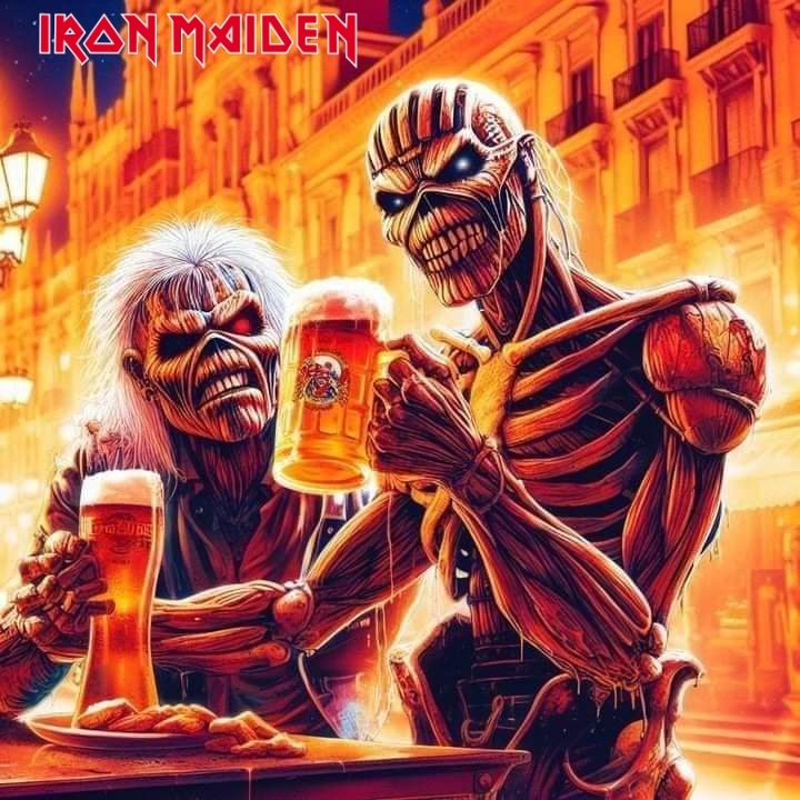 #ironmaiden #metalhead #beer 🤟😍☠😈🔥