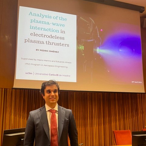 ERC project ZARATHUSTRA (@erc_zarathustra) on Twitter photo Congratulations Dr <a href="/peter96j/">Pedro Jiménez</a> ! 🚀Pedro successfully defended his PhD thesis "Analysis of the wave-plasma interaction in electrodeless plasma thrusters", supervised by <a href="/mmerinomartinez/">Mario Merino</a> & E.Ahedo.
#ElectricPropulsion #PhDone <a href="/uc3m/">UC3M</a> <a href="/PhDAeroUC3M/">UC3M - PhD Program in Aerospace Engineering</a> Congratulations Dr <a href="/peter96j/">Pedro Jiménez</a> ! 🚀Pedro successfully defended his PhD thesis "Analysis of the wave-plasma interaction in electrodeless plasma thrusters", supervised by <a href="/mmerinomartinez/">Mario Merino</a> & E.Ahedo.
#ElectricPropulsion #PhDone <a href="/uc3m/">UC3M</a> <a href="/PhDAeroUC3M/">UC3M - PhD Program in Aerospace Engineering</a>