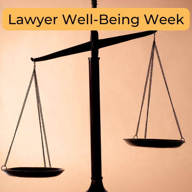 This week is #LawyerWellBeingWeek. 

In a 2023 study on the link between #lawyers' stress and suicidal thoughts, 66% of respondents said that their time in the #LegalProfession had been detrimental to their #MentalHealth.  How can we change this?

Your mental health matters!