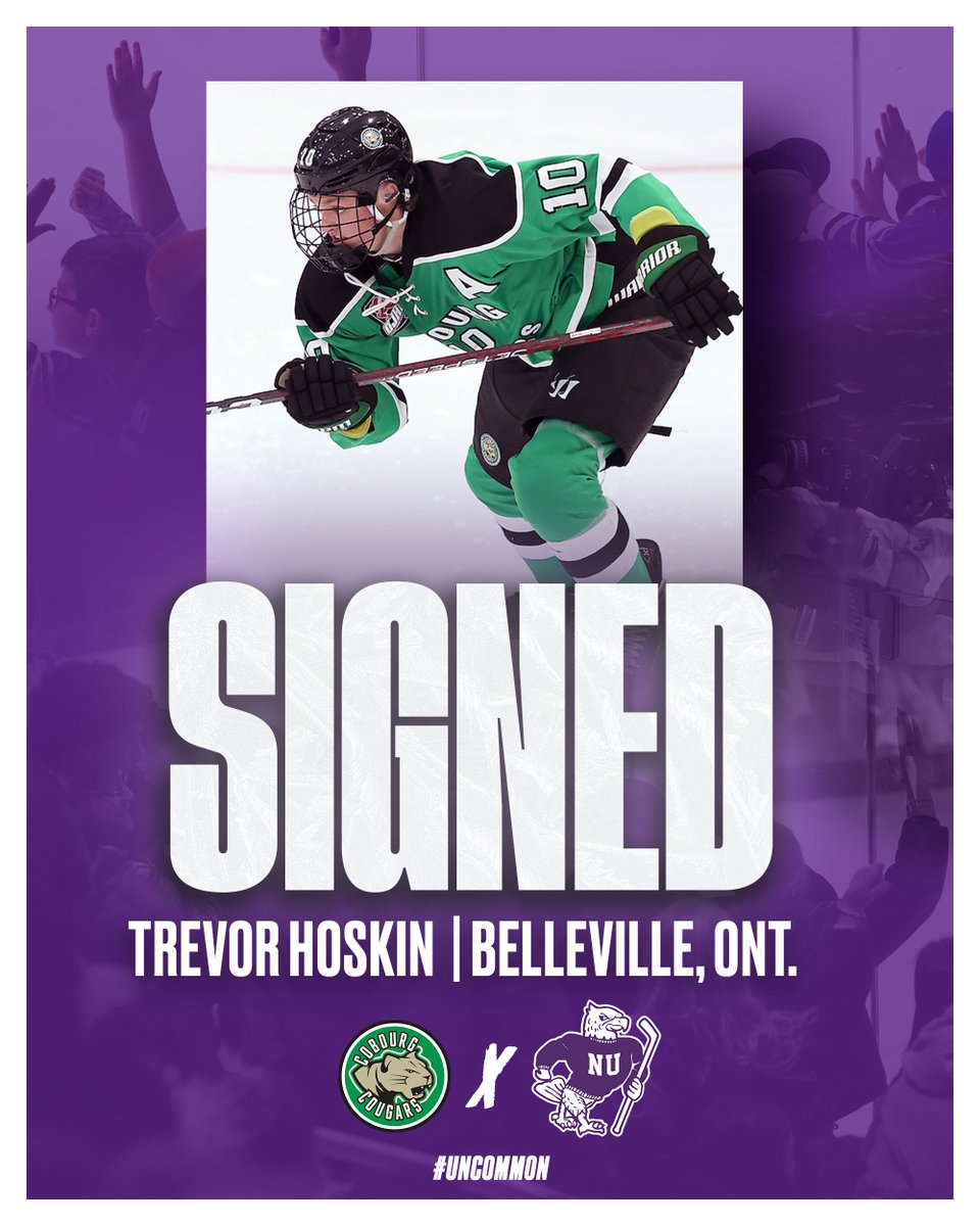 Trevor Hoskin joins Niagara after a three year career with the Cobourg Cougars! In three seasons, he played in 159 games while scoring 69 goals and totaling 190 points! He suited up for Canada East in the WJAC and led the tournament in scoring in 2023-24! #Uncommon