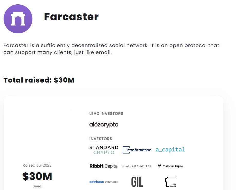 2.2. @farcaster_xyz's #Warpcast is another viable possibility for starting SocialFi. This project previously obtained up to $30 million in funding from @a16z and @multicoincap, among others. This is also a rare SocialFi initiative that @Vitalik shill is excited about.