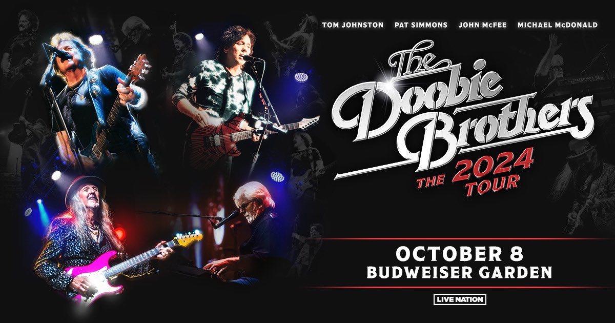 The Doobie Brothers are taking over @budgardens on October 8th! Tickets on sale Friday at 10am-www.budweisergardens.com. We have your chance to BTBO all week at 5pm!!! Be listening to win!