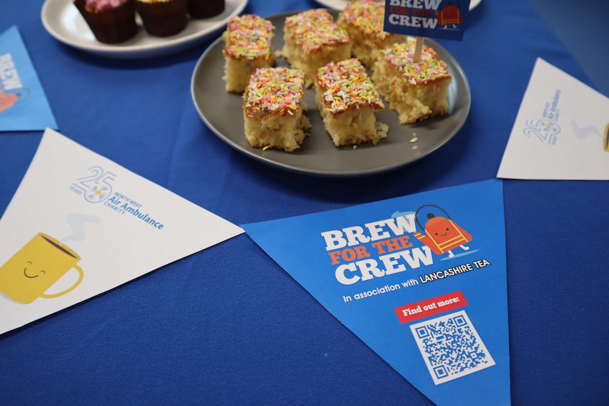 Are you ready for your #BrewForTheCrew? ✅ Friends, family, or colleagues ✅ A crackin' brew ✅ Treats ✅ Downloadable bunting, cake toppers and stickers We have all the materials on our website to help you make your event the best it can be: nwairambulance.org.uk/brew-for-the-c…