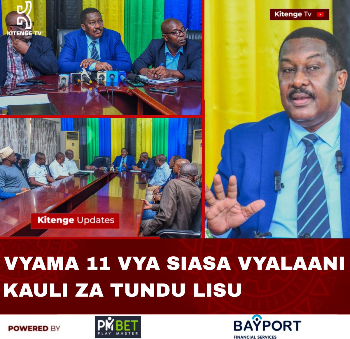 KUFUATIA Kauli za hivi karibuni za Makamu Mwenyekiti wa Chama cha Demokrasia na Maendeleo CHADEMA -Tundu Lisu, Vyama 11 vya Siasa Zanzibar vimelaani vikali kauli hizo ambazo wanadai kuwa ni kauli za Kebehi na uchochezi zinazolenga kuleta ubaguzi kwa Watanzania kupitia Muungano wa…