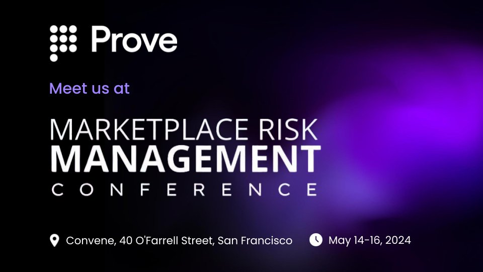 Heading to @MarketplaceRisk Management Conference 2024? Swing by our kiosk to discover how your oragnization can reduce fraud by upto 75% while accelerating customer onboarding by upto 79%. See you there! #MarketplaceRisk #ProveIdentity #MarketplaceRiskManagementConference