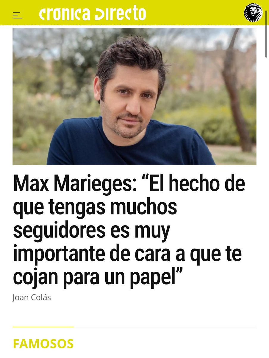 Qué opinas? Crees que deberían haber otros criterios mucho más decisivos?
No pensé que ese fuera a ser el titular de la maravillosa entrevista que me hizo <a href="/colansky/">Joan Colás</a> para Crónica Global de <a href="/elespanolcom/">EL ESPAÑOL</a> pero me parece muy buen tema a debatir #cine