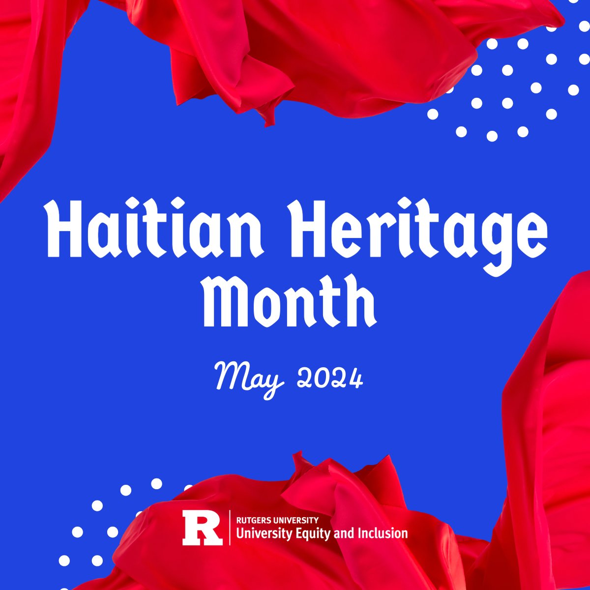 May is Haitian Heritage Month! 🇭🇹 The month-long celebration stems from Haitian Flag Day on May 18, which honors the creation and adoption of the flag during the Haitian Revolution in 1803.