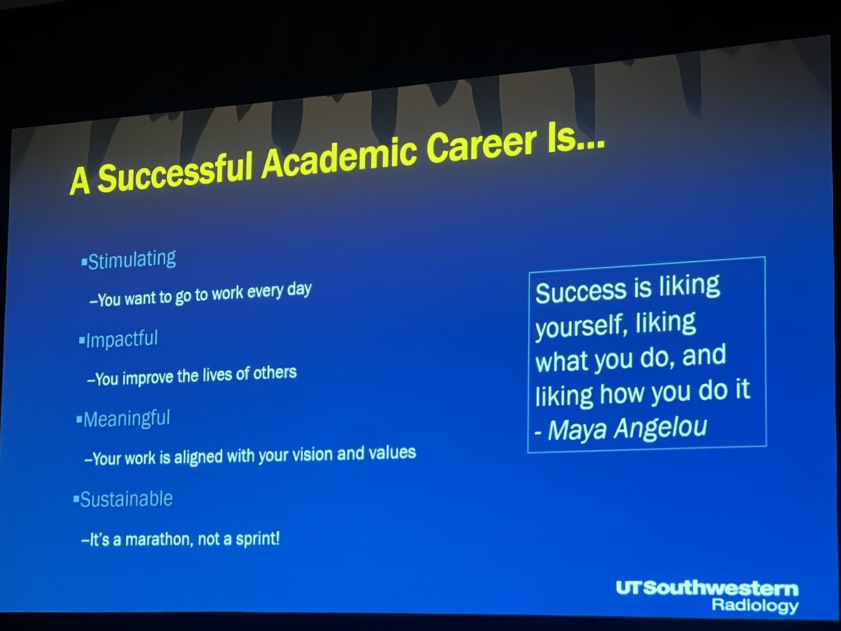 ⁉️Question for you: What defines a successful academic career❓ #IAR @ARRS_Radiology #ARRS24