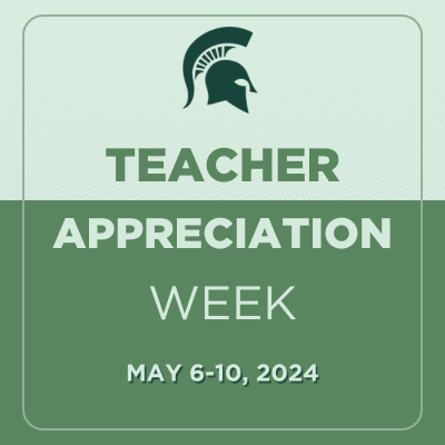 It's #TeacherAppreciationWeek! Thank you to the teachers across globe who are shaping our future, one mind at time! This week, we'll be sharing stories of inspiring Spartan educators and their incredible work🎉