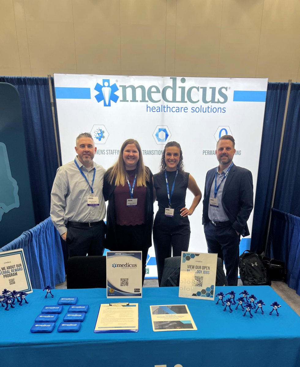 John, Brad, Julia, and Caroline are in Boston, MA, exhibiting at the American Roentgen Ray Society (ARRS) Annual Meeting! Stop by booth #204 to learn about our nationwide on-site and remote #radiology opportunities! #ARRS24 #Radiologists #Teleradiology #LocumTenens