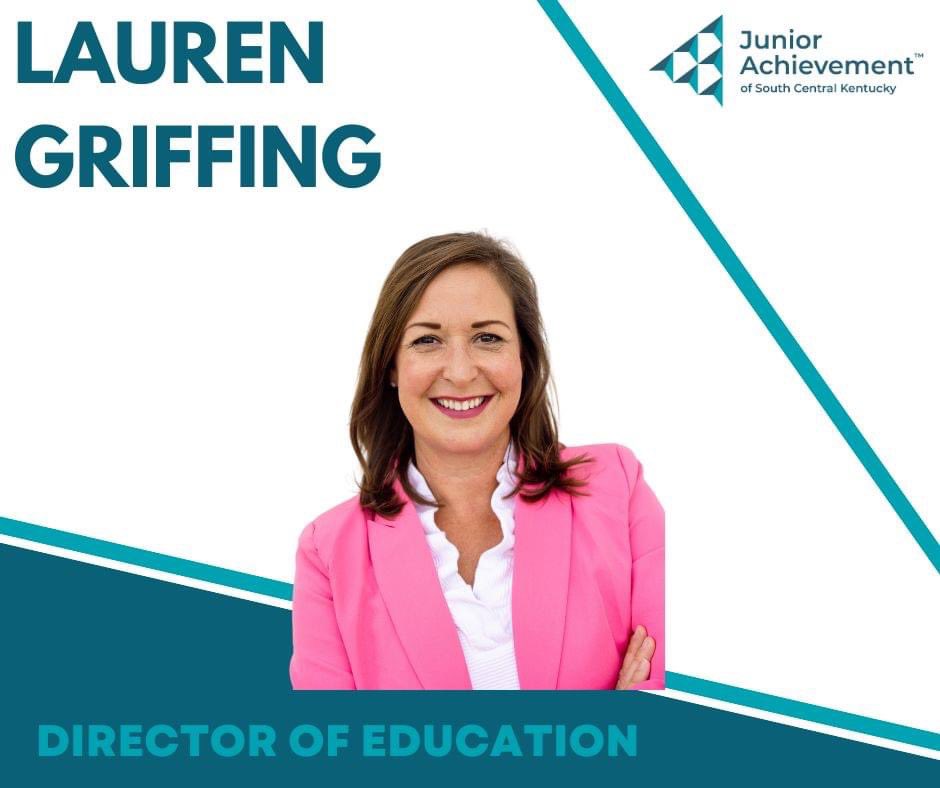 Lauren Griffing has been named Director of Education for JA of South Central Kentucky. In this role, Griffing will oversee all JA educational programming in the BG and South Central KY areas. To volunteer, contact Lauren at Lauren@jaforkids.com or 270-782-0280.