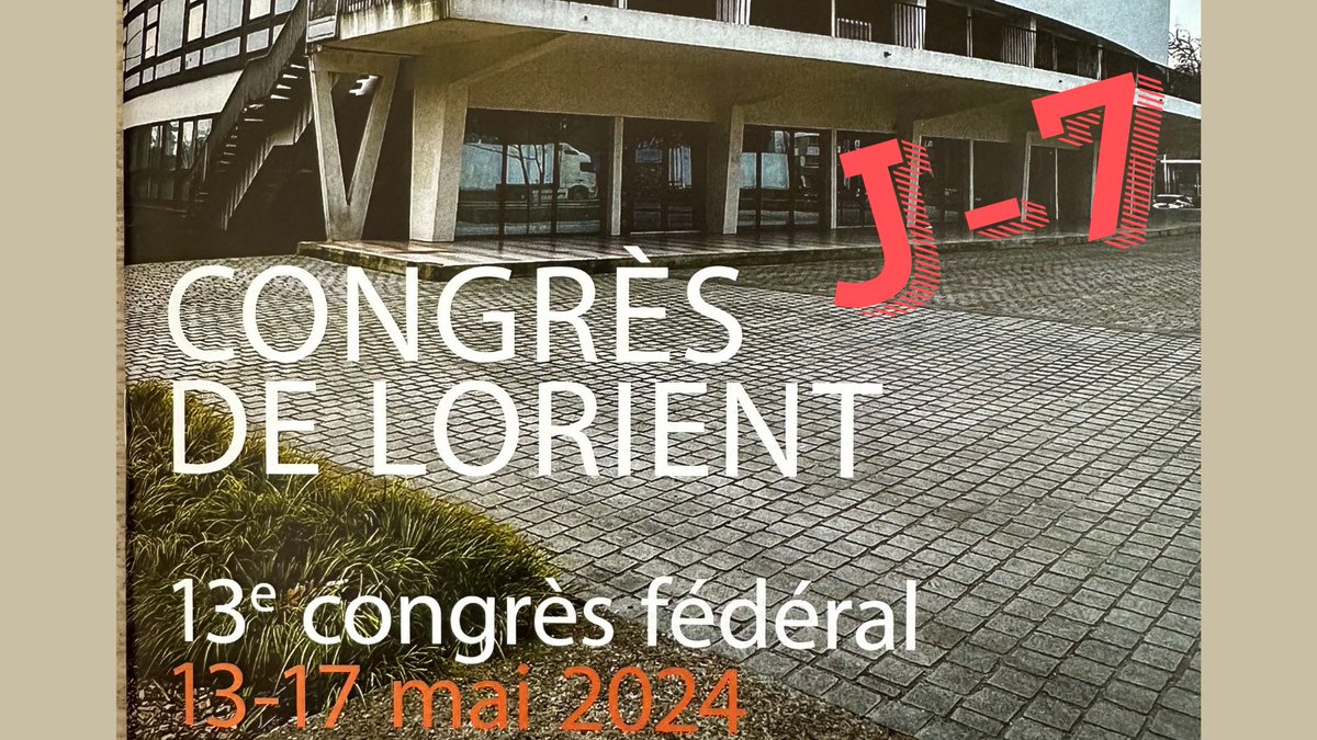 J-7 : 13ème congrès fédéral du @SgenCFDT 280 délégués des syndicats dont 35 jeunes et 60 militants de la fédération vont se retrouver pdt 5j pour débattre, échanger,dessiner les 4 prochaines années de la fédération ; un moment important de démocratie interne #SgenCFDTLorient2024