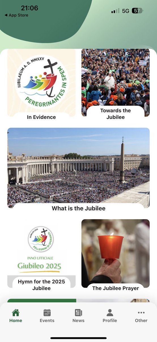 Download the Jubilee of Hope App for news on the year of prayer and Jubilee News and plans!