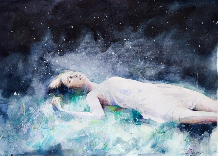 #Words #Art #GN “She fell asleep, and it was a sleep as thin as the night clouds, dotted with dreams that came and went like the stars.” Lois Lowry 🖌Layla Zhunus🇰🇿Ghostly Dreams @AlessandraCicc6 @BrindusaB1 @lomazzi_r @gherbitz @NadiaZanelli1 @Barbaga3Gaetano @robert6856
