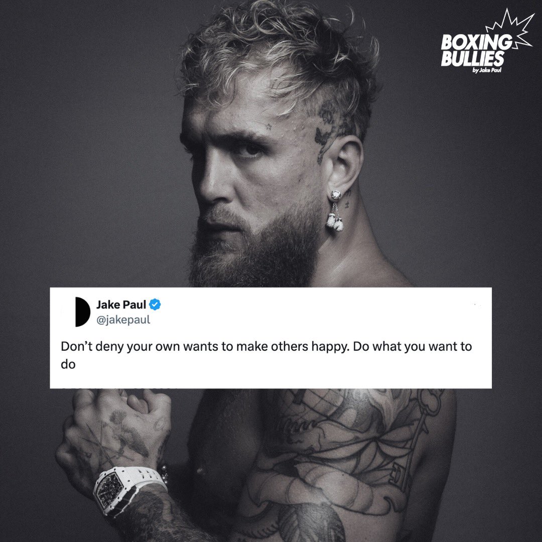 #MondayMantra from @jakepaul: “Don’t deny your wants to make others happy. Do what you want to do.”

#BoxingBullies #JakePaul #NonProfit