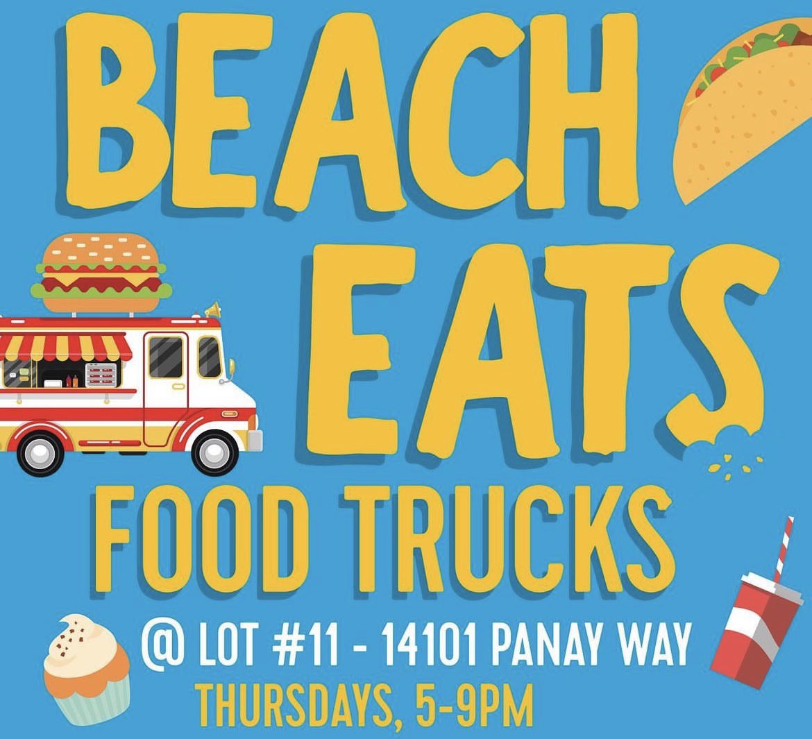 ✨Beach Eats returns this Thurs. 5/9, 5PM – 9PM, next to 🌊 Mother’s Beach in Marina del Rey! 💫 Every Thurs. (5/9 – 10/31), we offer some of the most popular local food truck fare – alongside beautiful sunsets and ocean breeze at “L.A.’s Marina.” 🔗 bestfoodtrucks.com/beacheats