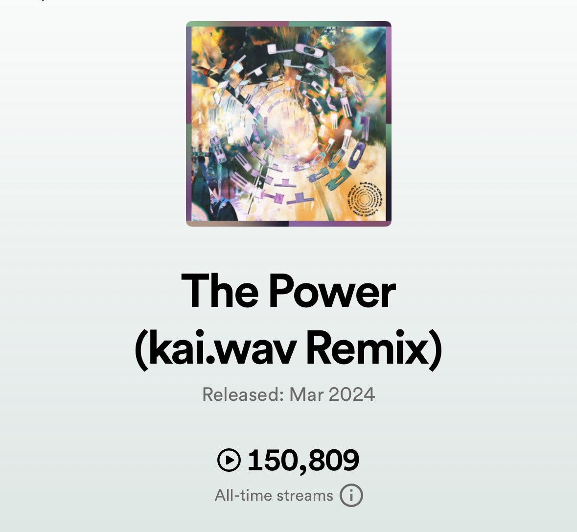 It’s a great day to be a Humie 🌐

kai.wav’s ‘the power’ remix just hit 150k streams on @Spotify

The Collective is growing 🌊