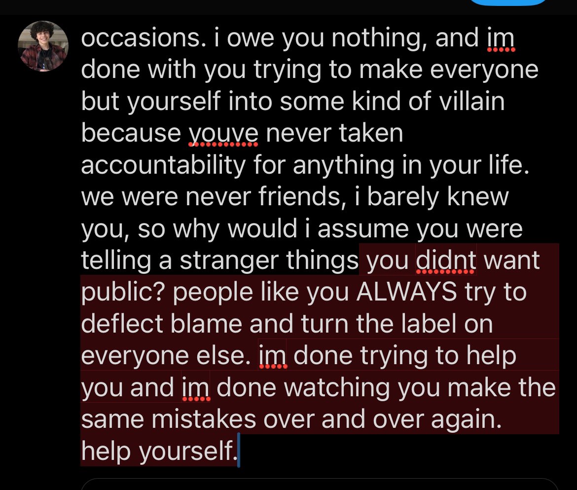 addressing this since we wanna subtweet and im done playing petty games👍