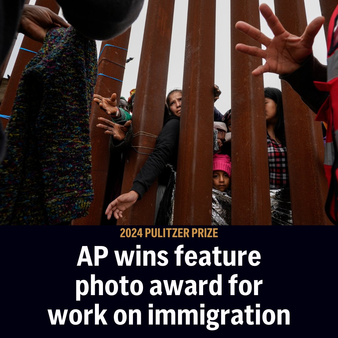 The Associated Press wins the Pulitzer Prize for feature photography for its coverage of immigration through Latin America to the U.S. apnews.com/hub/pulitzer-p…