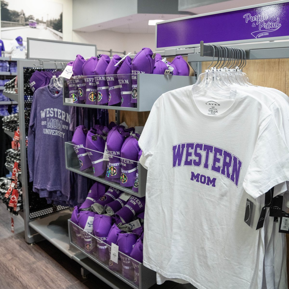 Mother’s Day is Sunday! 💜 Still looking for a gift? Check out our @WesternU Mom collection online or in-store. 🌸 Save with our Western Mom Bundle for $34.95 - bookstore.uwo.ca/product/608373…