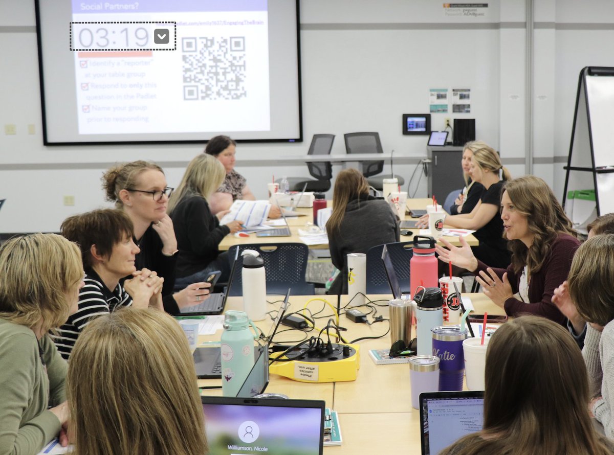 Over 140 educators from area schools attended today's professional learning session with guest presenter @EmilyRubin9. Rubin is the co-author of the SCERTS Model, a comprehensive and multidisciplinary educational approach designed for autistic learners.
.
#IAedChat #IowaSchools