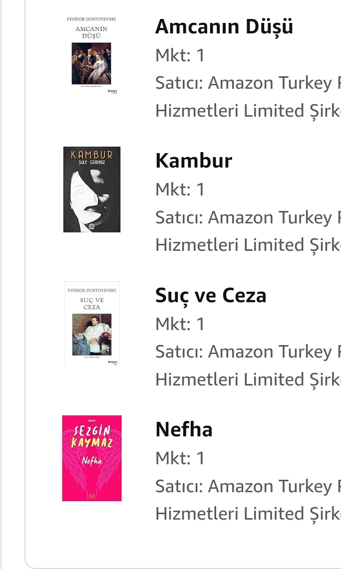 Amazon indirimi yine beni vurdu😊