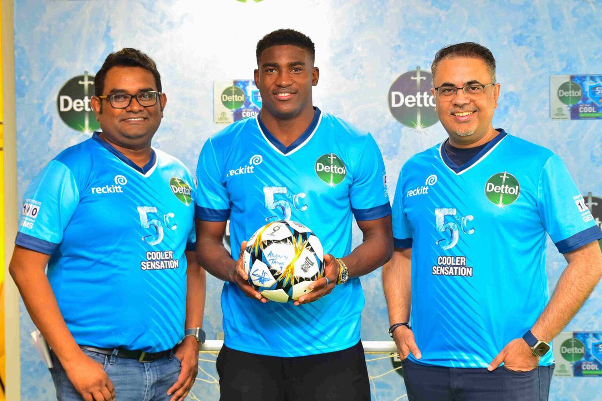 Super Eagles and Nottingham Forest striker, Taiwo Awoniyi unveiled as brand ambassador for Dettol Cool.

“I’m happy to be partnering with a global brand like Dettol. As a footballer, maintaining good hygiene is essential for my performance and overall health.” - @taiwoawoniyi18
