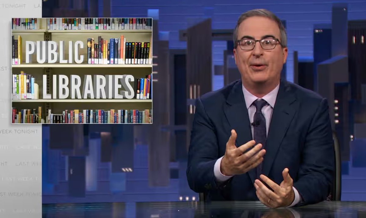 #PublicLibraries: 'John Oliver on Public #Libraries: 'Another Front in the Ongoing Culture War'' & More Headlines ow.ly/4VgW50RxNPS