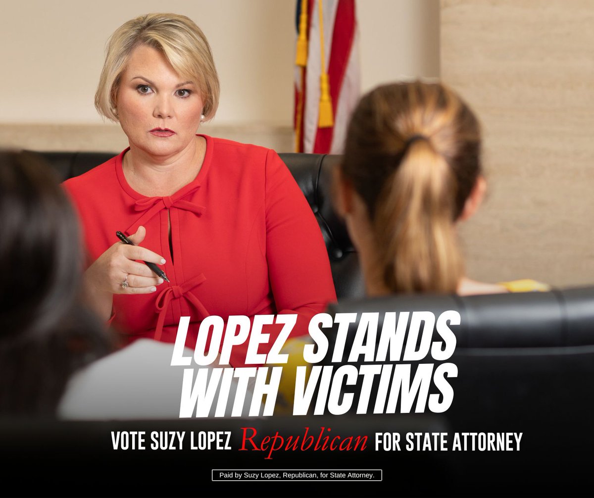 We stand with crime victims and their families.

In Hillsborough county, we provide resources for crime victims and prosecute criminals to the fullest extent of the law.

#saferwithsuzy #hillsboroughcounty #Florida