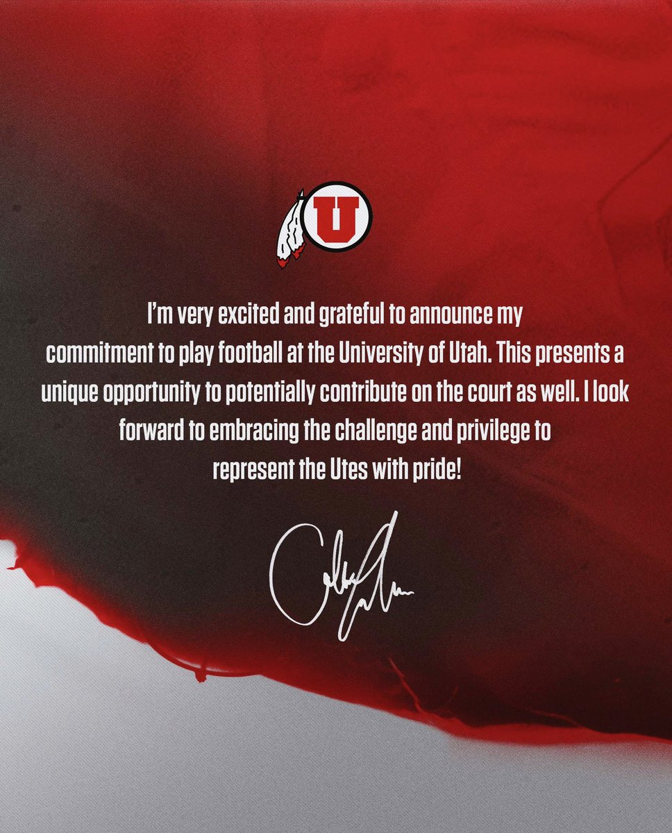 Thank you Utah Athletics for this opportunity. GO UTES