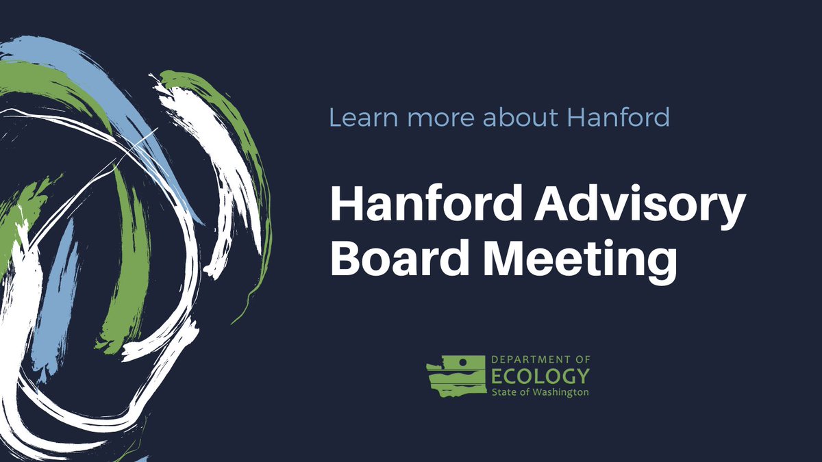Join the Hanford Advisory Board's full board meeting which will take place tomorrow and Wednesday from 9 a.m. - 3:30 p.m. More information: hanford.gov/pageAction.cfm…