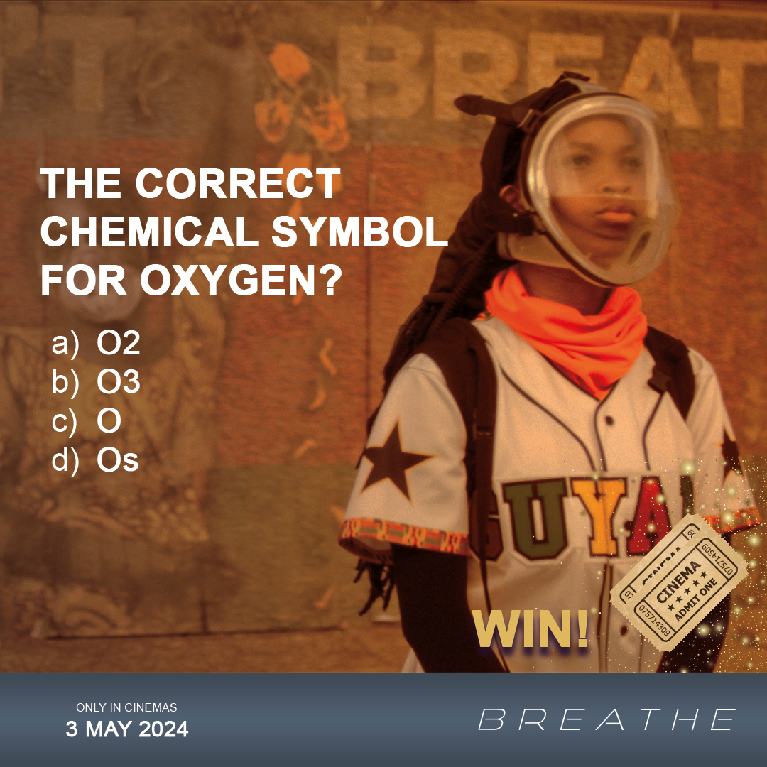 WIN! Test your Chemistry knowledge! Do you know the chemical symbol for oxygen, the life-giving element at the centre of this survival thriller? #Breathe now in cinemas. 😱🍿💨 Find a cinema: numetro.co.za/movie/6528/