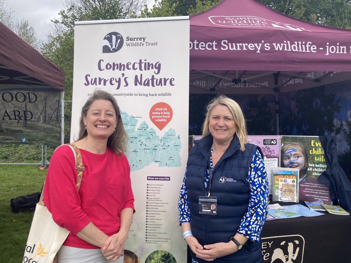 Great to be at the #Nonsuch country show this weekend meeting @SurreyWT and other local organisations and charities.