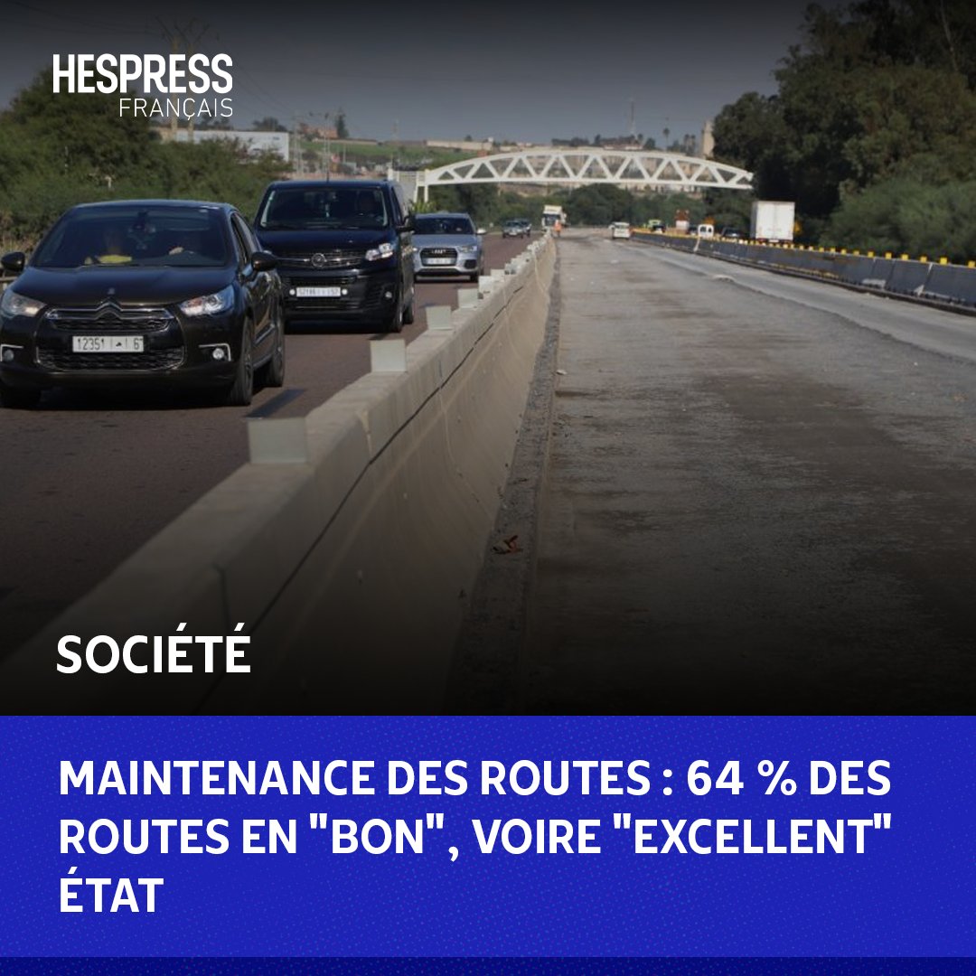 Le ministre de l’Equipement et de l’eau, #NizarBaraka, a indiqué, lundi à Rabat, que 64 % des #routes sont « en bon », voire « excellent » état.

En réponse à deux questions orales à la Chambre des représentants sur « l’entretien du réseau routier », Baraka a affirmé que sur la…